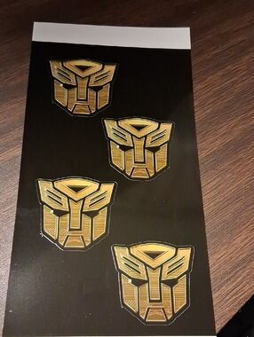 Gold Transformers Autobot Sticker Sheet